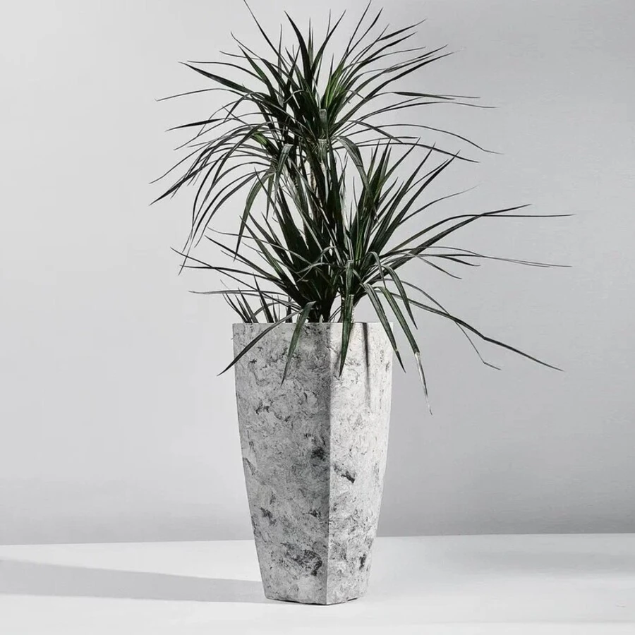 Кашпо Trapezoid Marble