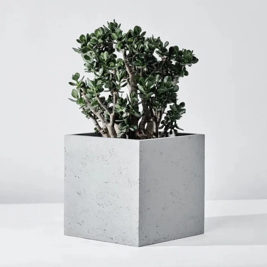 Кашпо Cubo grey