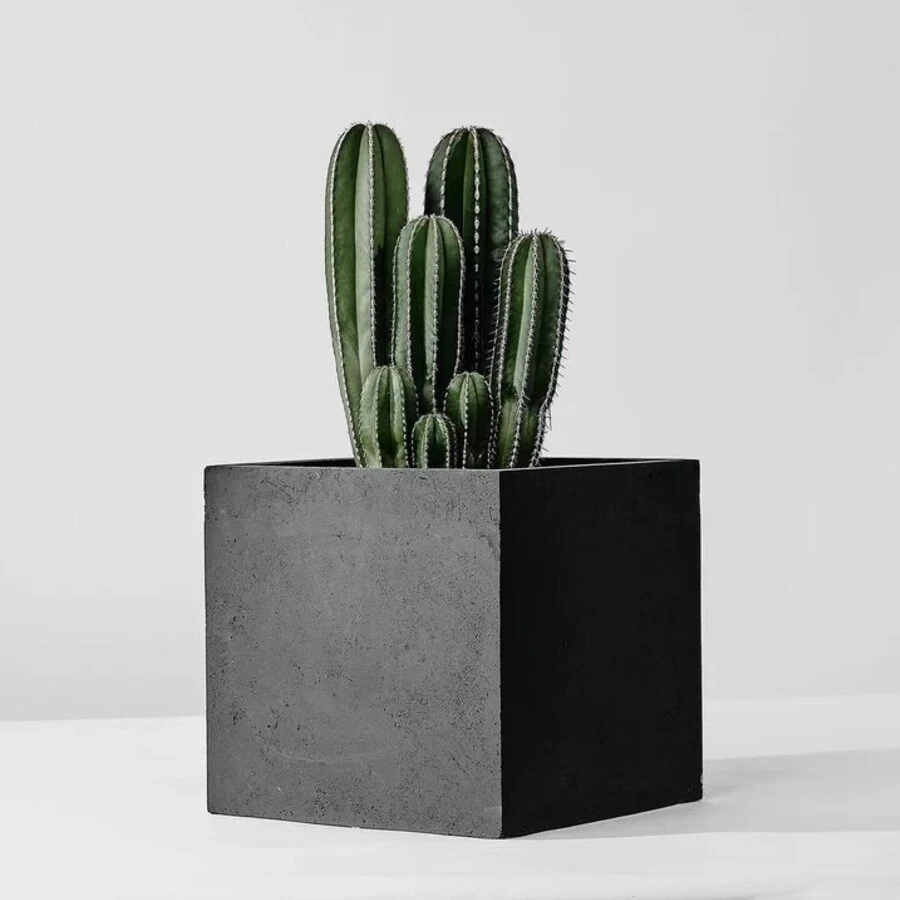 Кашпо Cubo black 