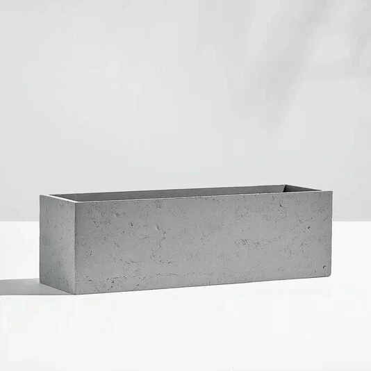 Кашпо Low-Rectangle grey
