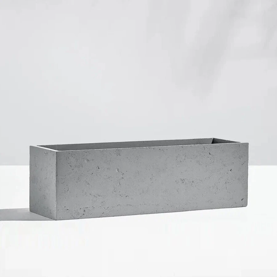 Кашпо Low-Rectangle grey