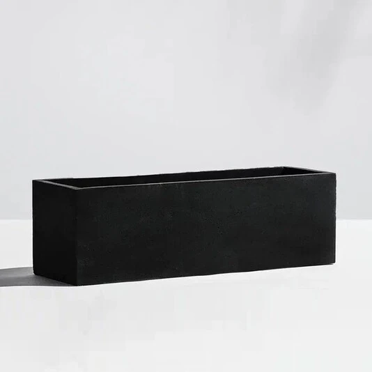 Кашпо Low-Rectangle black