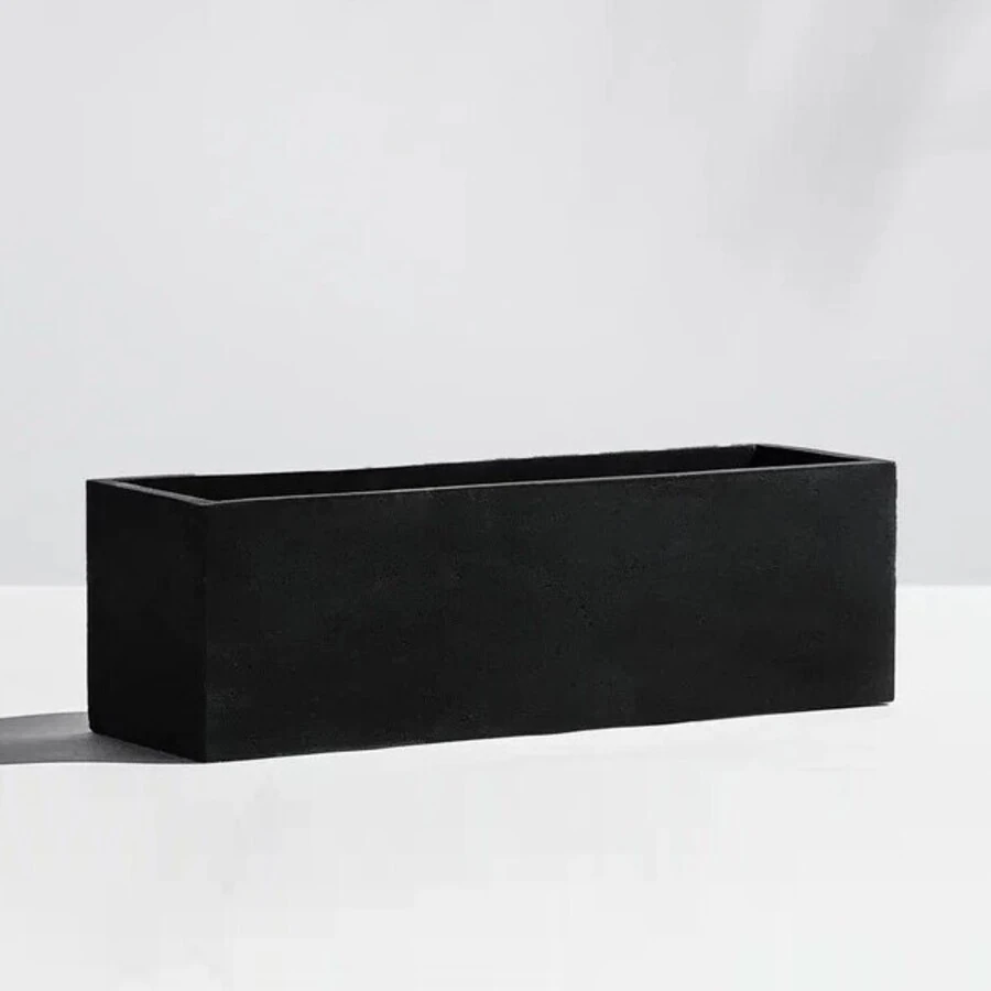 Кашпо Low-Rectangle black