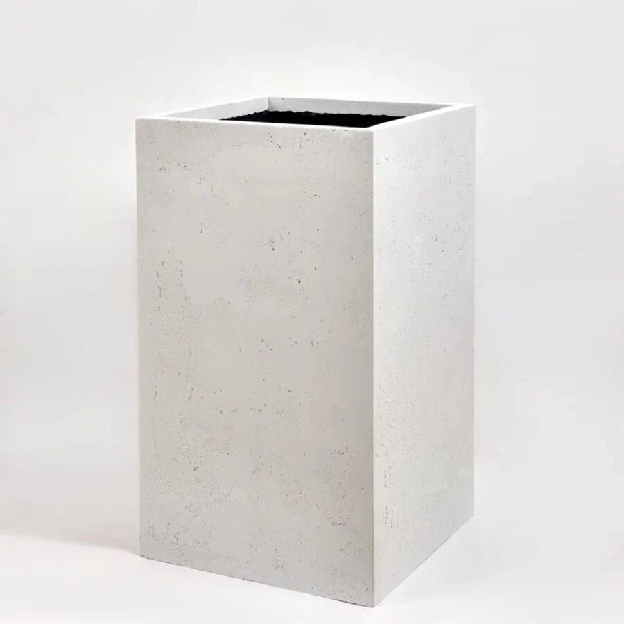 Кашпо High Rectangle white