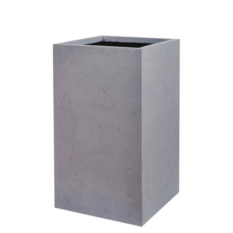 Кашпо High Rectangle grey 