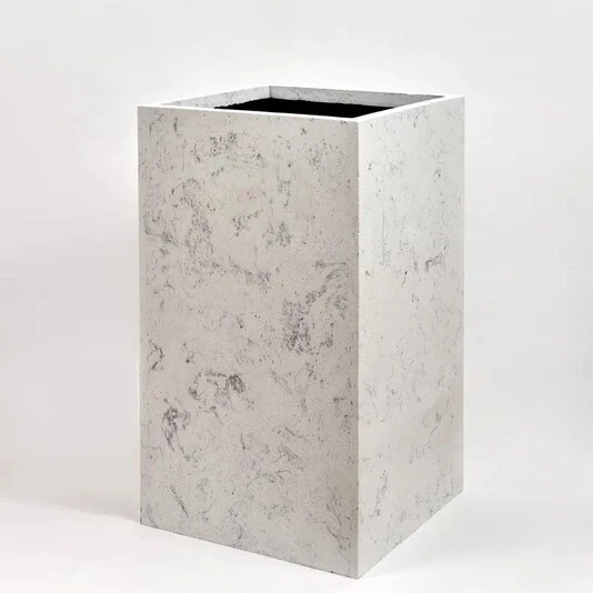 Кашпо High Rectangle Marble