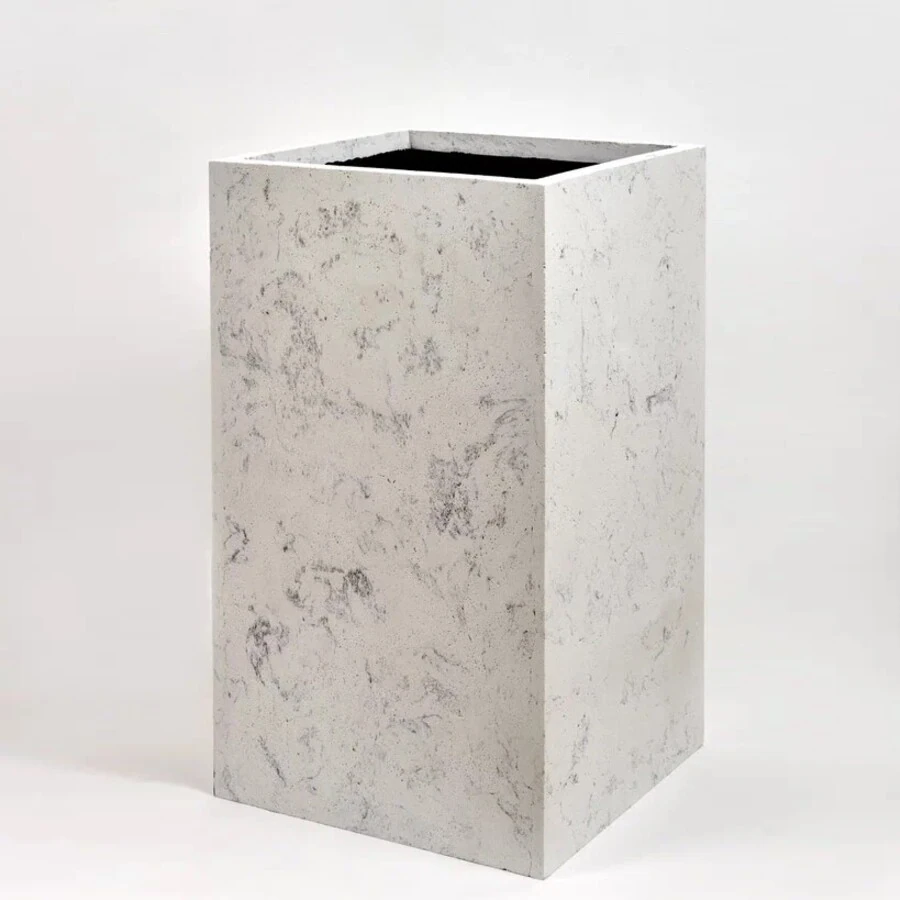 Кашпо High Rectangle Marble
