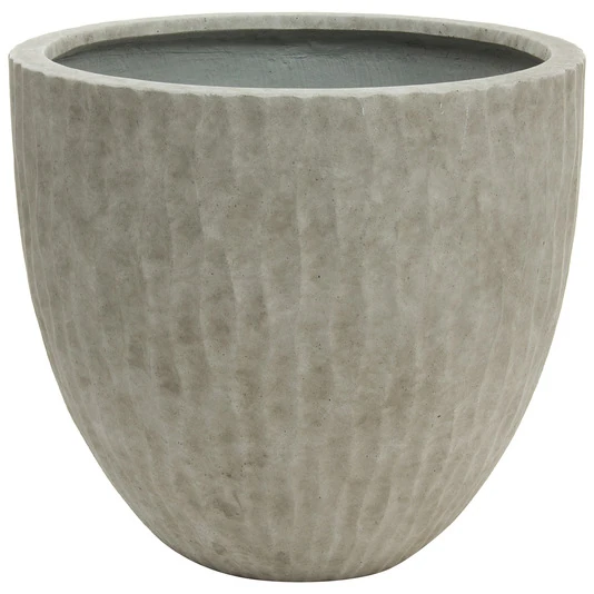 Кашпо Nobilis Marco "Waves ash grey Round"