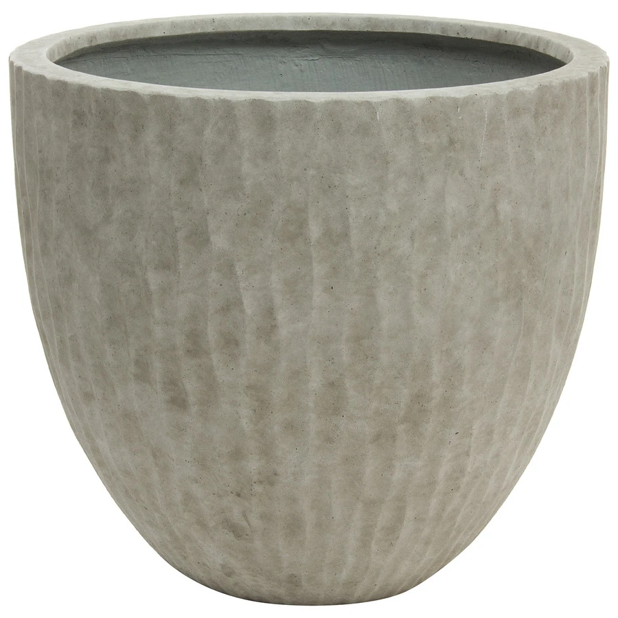 Кашпо Nobilis Marco "Waves ash grey Round"