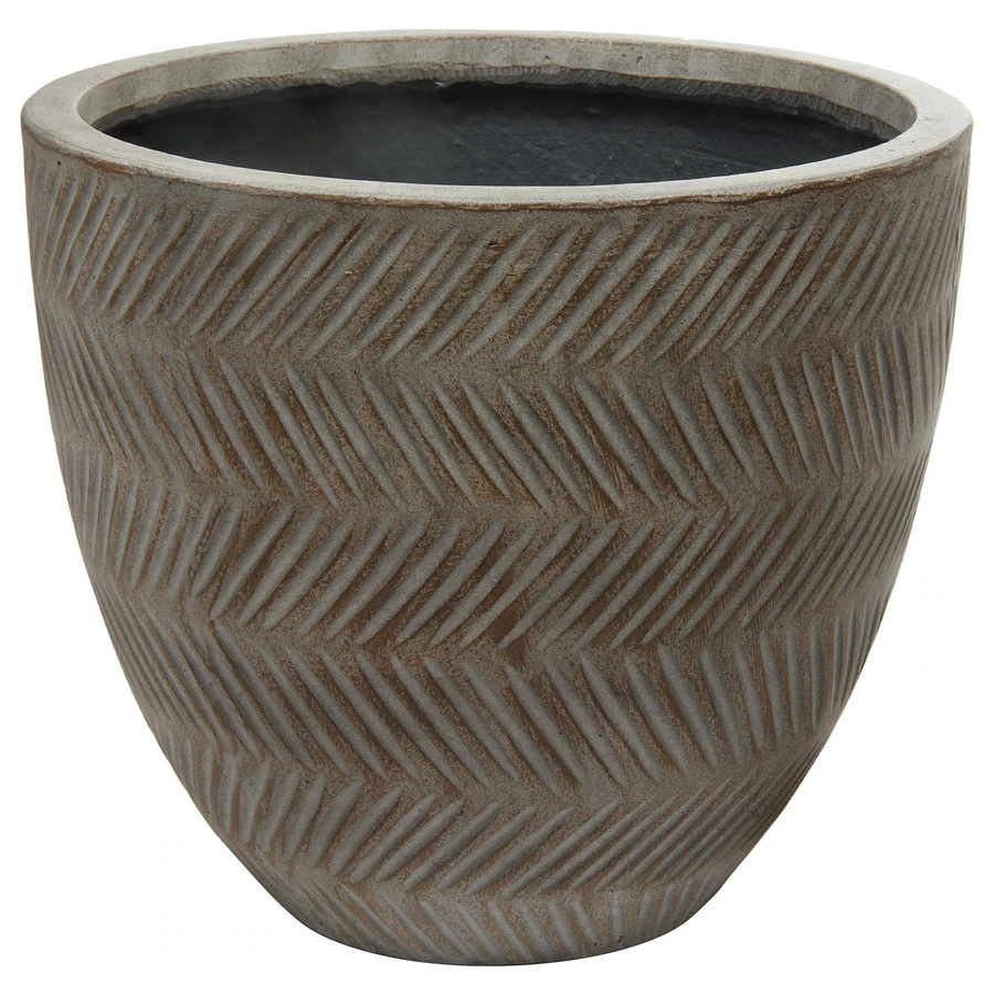 Кашпо Nobilis Marco "Fishbone fossil wood Round"