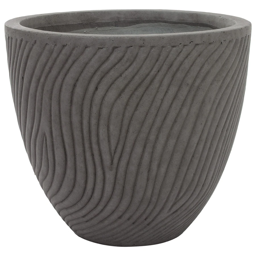 Кашпо Nobilis Marco "Sand Waves dark grey Round"
