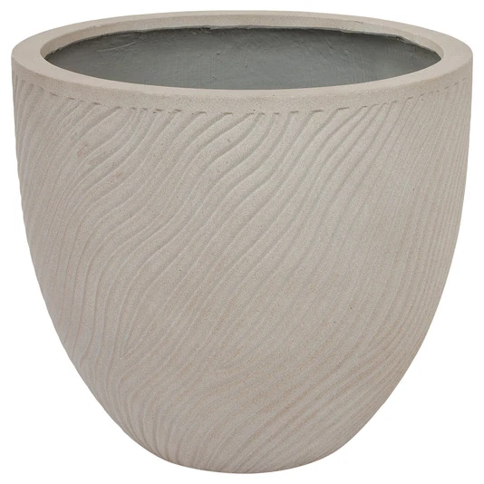 Кашпо Nobilis Marco "Sand Waves sandy beige Round"