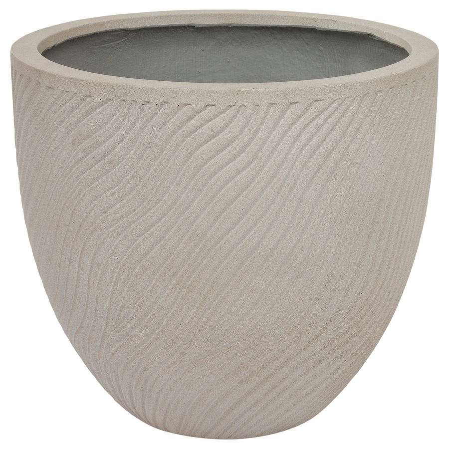 Кашпо Nobilis Marco "Sand Waves sandy beige Round"