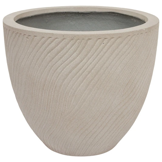 Кашпо Nobilis Marco "Sand Waves sandy beige Round"