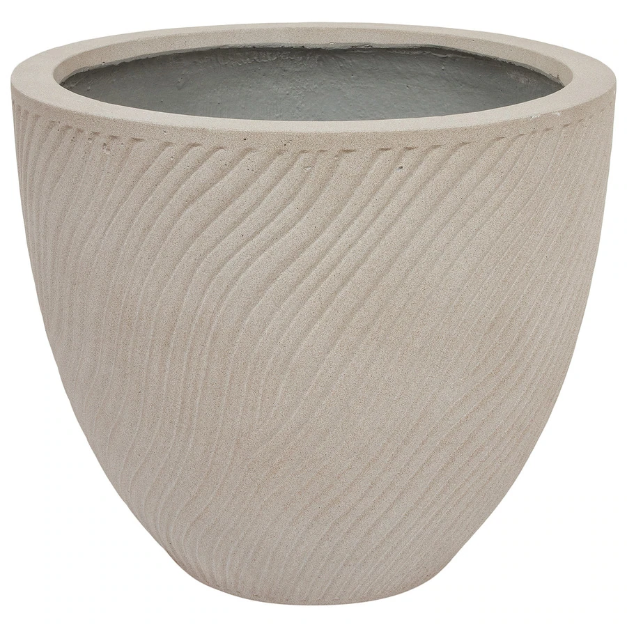 Кашпо Nobilis Marco "Sand Waves sandy beige Round"