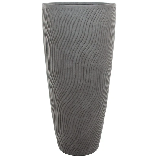 Кашпо Nobilis Marco "Sand Waves dark grey Vase"