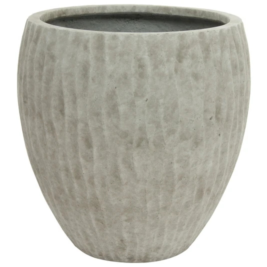 Кашпо Nobilis Marco "Waves ash grey Round"