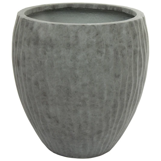Кашпо Nobilis Marco "Waves dark grey Round"