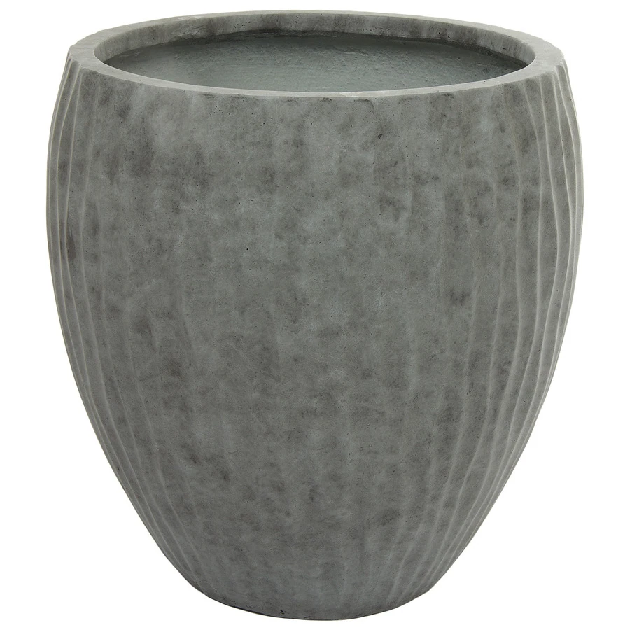 Кашпо Nobilis Marco "Waves dark grey Round"
