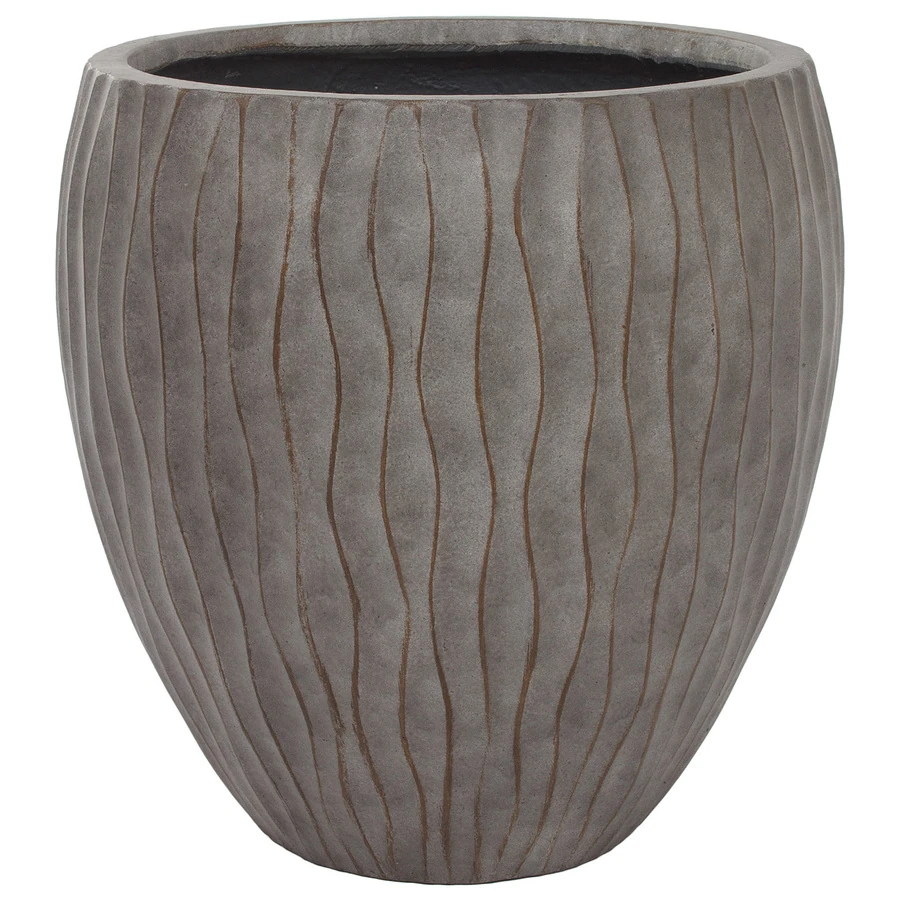 Кашпо Nobilis Marco "Waves fossil wood Round"