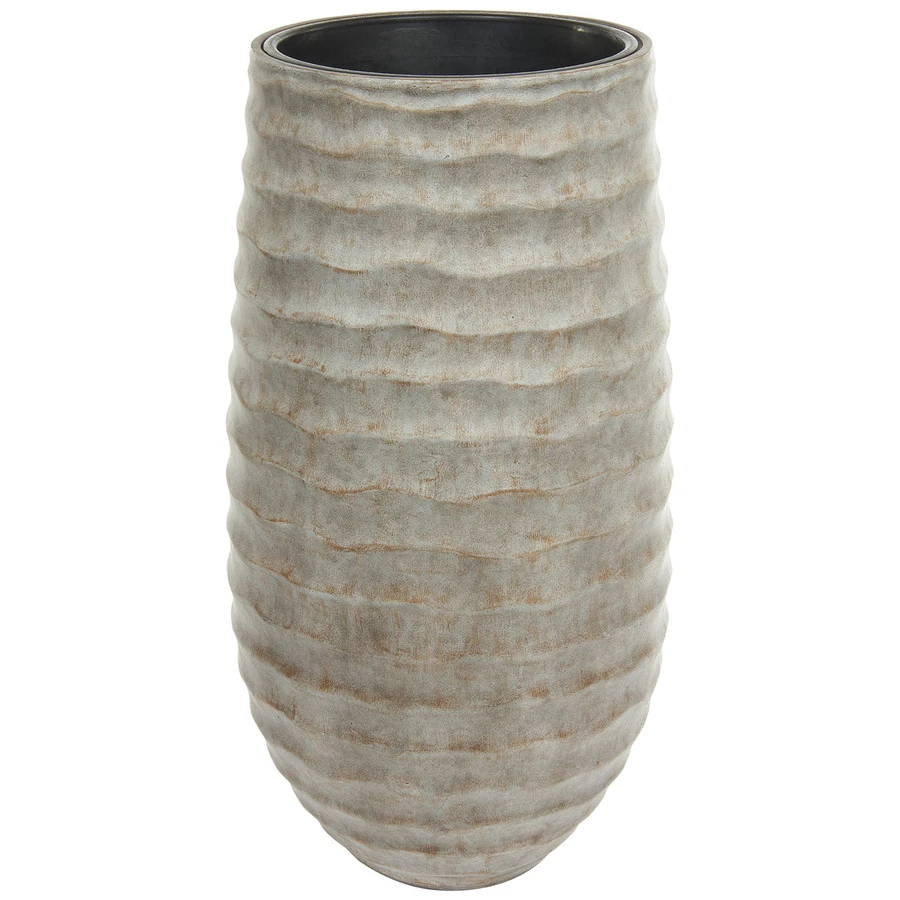 Кашпо Nobilis Marco "Horizontal waves fossil wood Tall Round" 