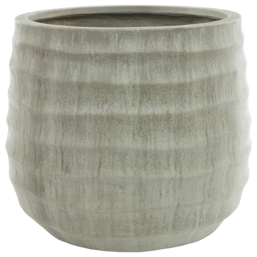 Кашпо Nobilis Marco "Horizontal waves antique green"