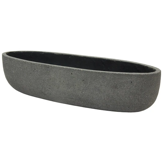 Кашпо Nobilis Marco "Plain rough grey Oval"