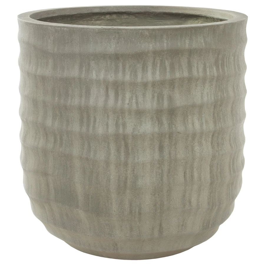 Кашпо Nobilis Marco "Horizontal waves antique green Jar"