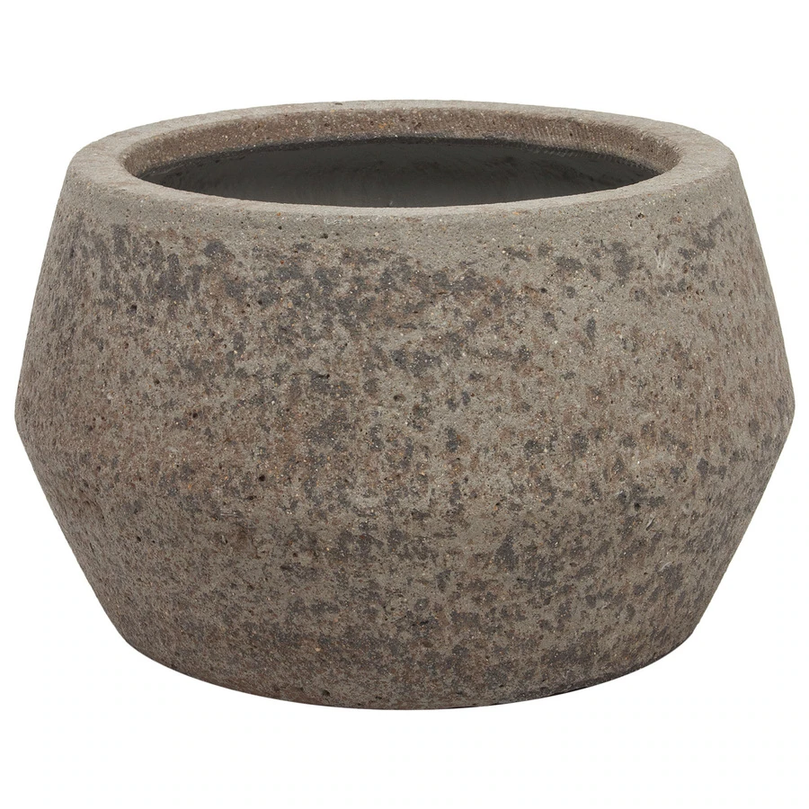Кашпо Nobilis Marco "Plain grey stone Crater"