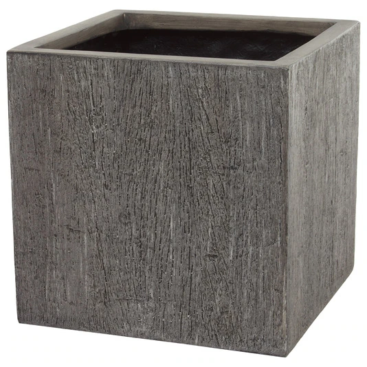 Кашпо полистоун Nobilis Marco "Pw-hwoodgrey Cube"