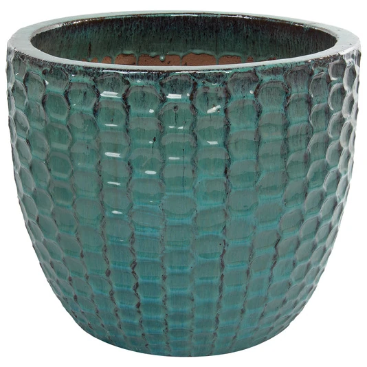 Кашпо Nobilis Marco "Ocean Blue Relief Jar"