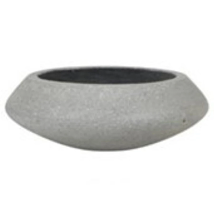 Кашпо Nobilis Marco "Plain grey stone Crater"