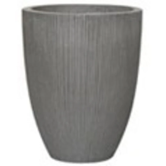 Кашпо Nobilis Marco "Vertical stripes rough-cement Round"