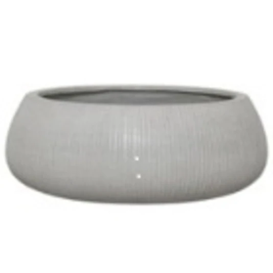 Кашпо Nobilis Marco "Vertical stripes white glazed Jaze"