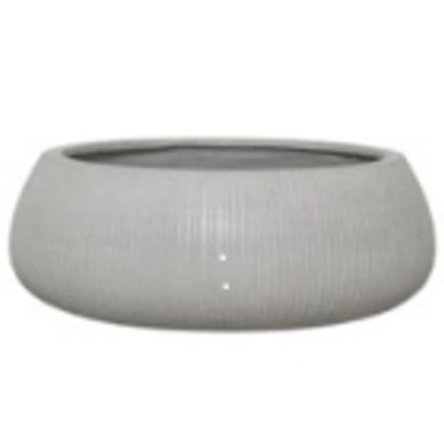 Кашпо Nobilis Marco "Vertical stripes white glazed Jaze"
