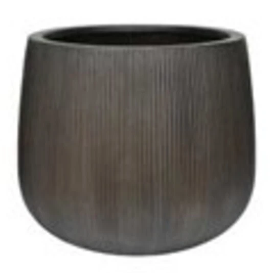 Кашпо Nobilis Marco "Vertical stripes white glazed Jaze"