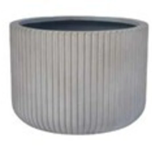 Кашпо Nobilis Marco "Vertical stripes sandy beige Round"