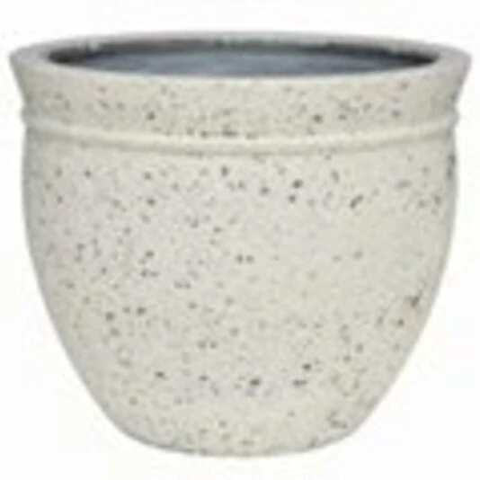 Кашпо Nobilis Marco "Plain ivory natural stone Round"