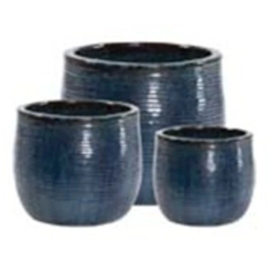 Кашпо Nobilis Marco "Ocean blue Round"