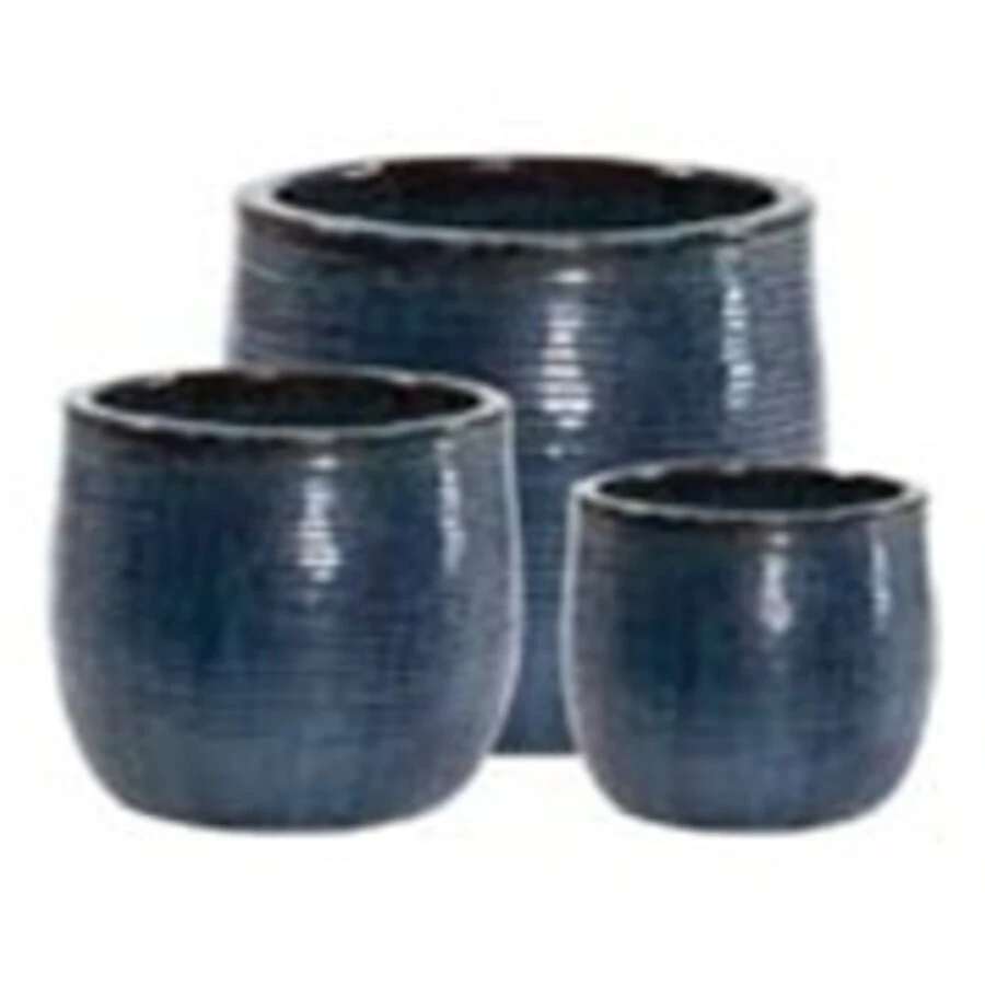 Кашпо Nobilis Marco "Ocean blue Round"