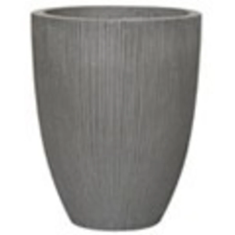 Кашпо Nobilis Marco "Vertical stripes rough-cement Round"