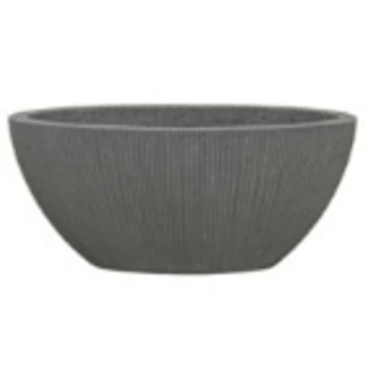 Кашпо Nobilis Marco "Vertical stripes rough-cement Oval"
